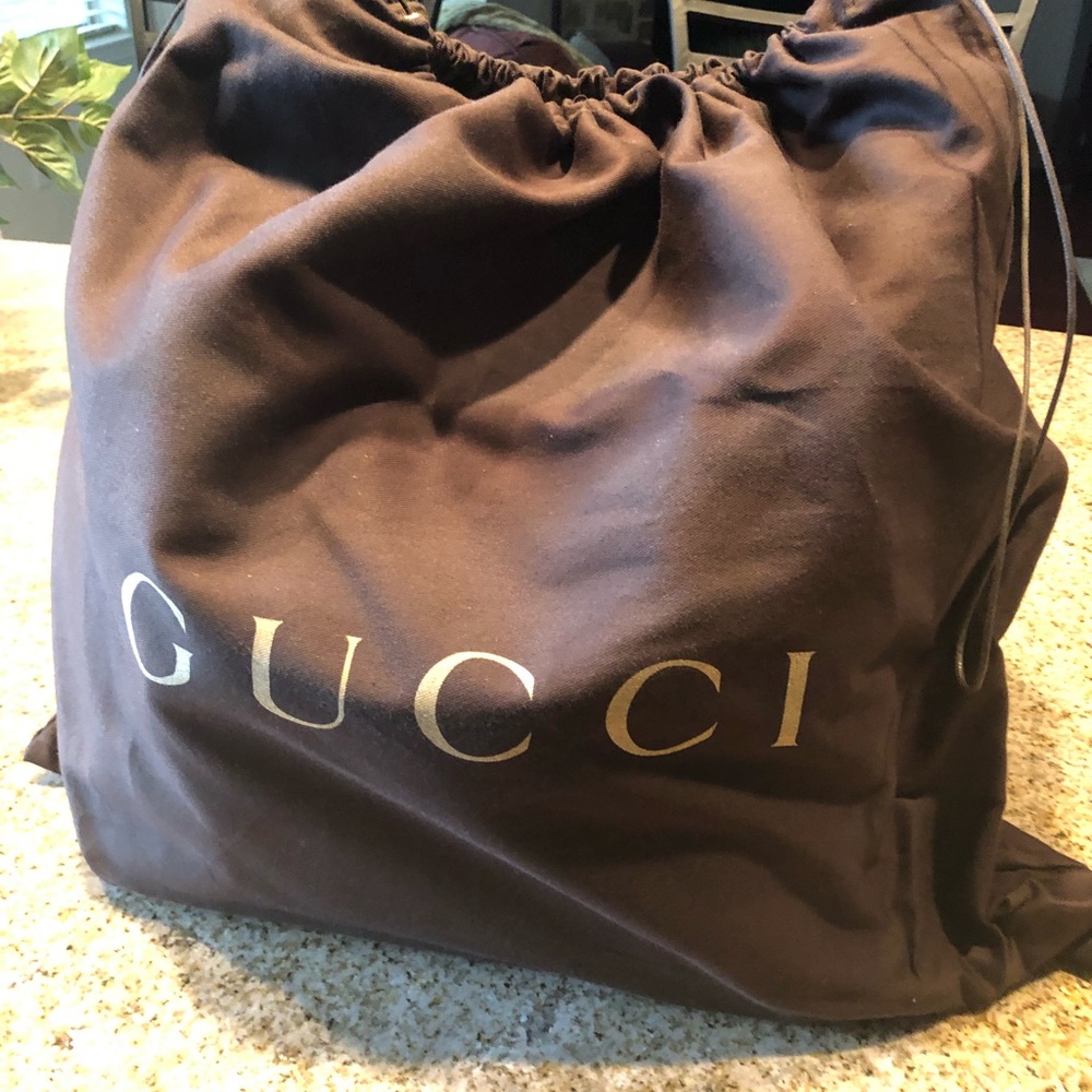 Authentic Gucci G Charm Large GG Shopper